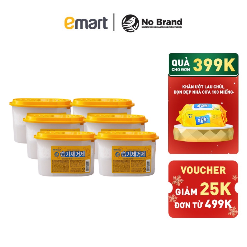 Combo 6 Hộp Hạt Hút Ẩm Tránh Ẩm Mốc Dùng Trong Tủ Quần Áo, Giày, Tủ Trưng Bày No Brand 300g - Emart VN