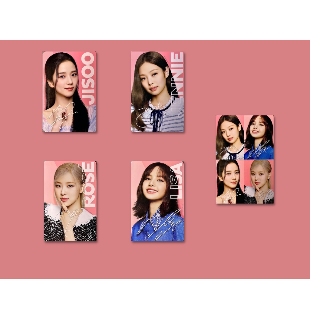 SET 5 CARD BLACKPINK X OREO  - Đọc kĩ mô tả