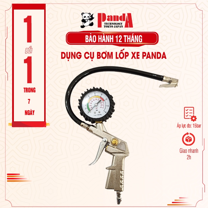 Dụng cụ bơm lốp xe PANDA chuyên dùng cho máy nén khí