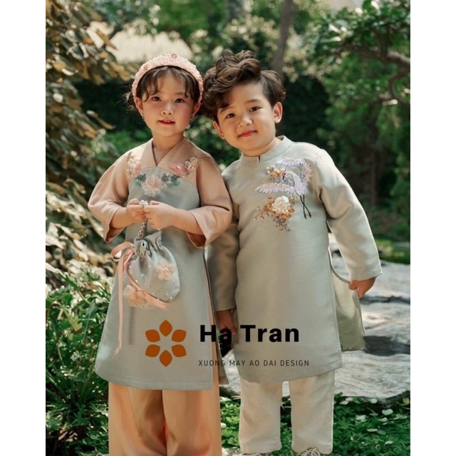 Áo Dài cho bé trai , bé Gái . sét áo dài cặp siêu đáng yêu ! Hình ảnh và mẫu chụp thật 100%