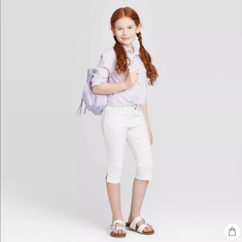 Quần jean lửng bé gái