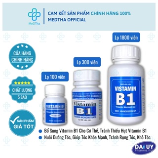 VISTAMIN B1 - Bổ sung Vitamin B1 cho cơ thể