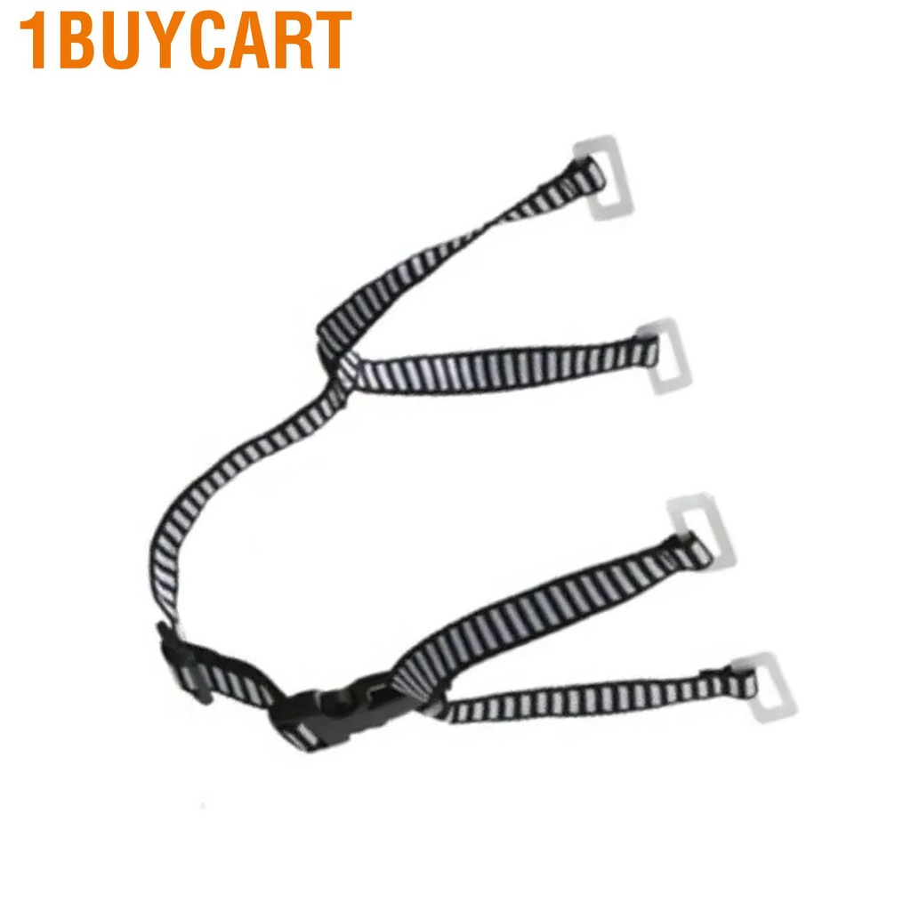 1buycart Hard Hat Chin Strap Y Shape 28cm Expandable Black White Color Blocking Universal with 4 Fixed Points for Safety Helmet