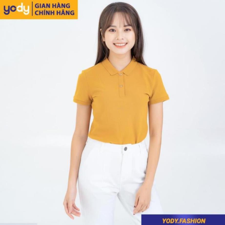 GIÁ SỐC Áo thun nữ polo YODY áo phông nữ cổ bẻ , tay ngắn , polo nữ pique yody fashion APN3396 - Đẹp New !