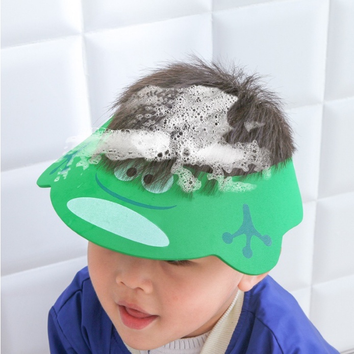 Nón Tắm Gội Đầu chắn Nước Cho Bé Mũ Tắm Khô Tóc Hình Thú Cho Bé PINKWISH B305