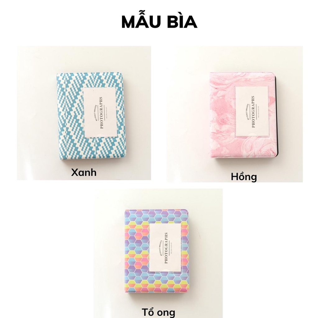 Album ảnh mini để 36, 41, 65 ảnh 6x9, 20 ảnh để bàn lomo card, cardvisit, bìa vải, bìa nhựa, bìa da album ảnh AnVy