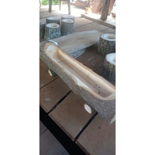 chậu gỗ dài 60 cm có chân
