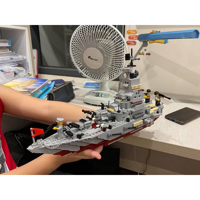 Bộ đồ chơi lắp ráp xếp hình Tàu Chiến Hạm 1000+ mảnh chi tiết