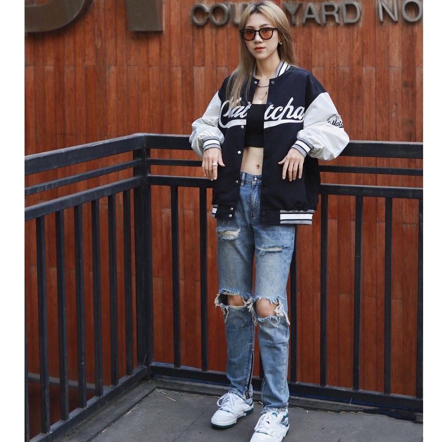 Quần Jean - BN Store - Quần Jean Unisex xẻ gối, chất liệu cotton cao cấp, Street style.