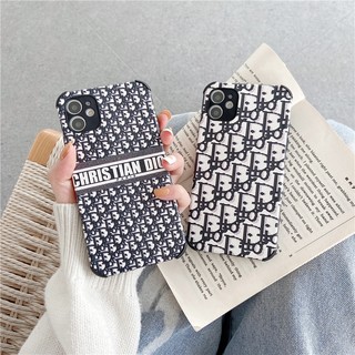 Ốp Điện Thoại Mềm Chống Sốc Họa Tiết Dior Cho iphone 14 13 11 12 Pro MAX 7 8 Plus SE2 X XR XS MAX