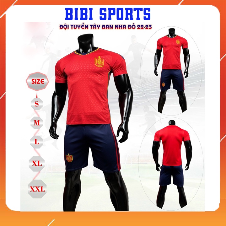 Áo đá banh in tên bộ quần áo đá bóng nam CLB TÂY BAN NHA TBN BIBI SPORT đồ thể thao nữ nam mẫu mới nhất 2021-2022
