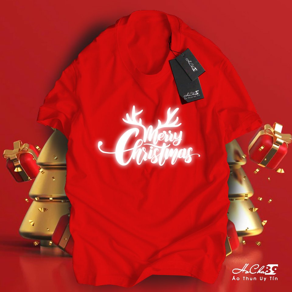 Áo Thun Merry Christmas -Hocha89-W1T112022 - Vải Cotton 4c Siêu Mềm Mịn