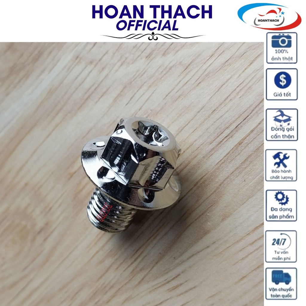 Ốc Chân Kính Salaya Ren Thuận 10L Trắng HOANTHACH SP010492