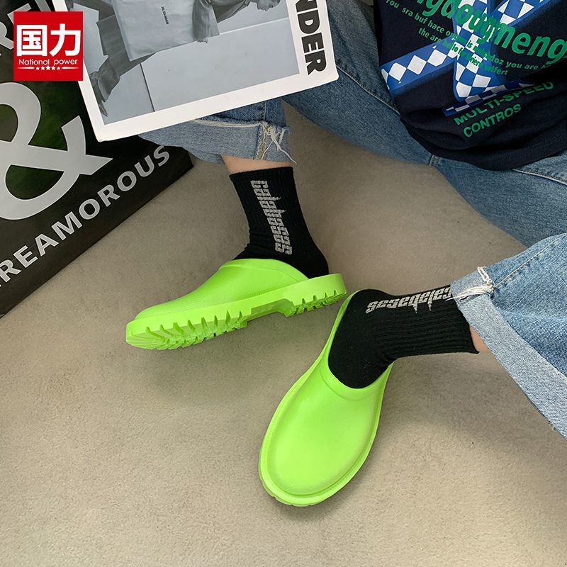 Giày Lười Cao Su Chống Trượt Chống Thấm Nước Thời Trang Dành Cho Nam Và Nữ