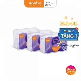 Tăm Chỉ Nha Khoa Siêu Mềm Guardian 50 Cây x 3