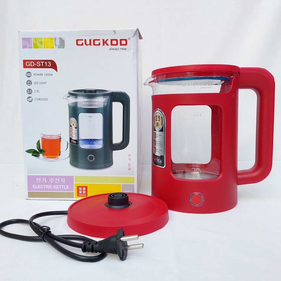 Ấm Đun Nước Siêu Tốc Bọc Nhựa Cách Nhiệt GUGDDK GD-ST13 2.5L