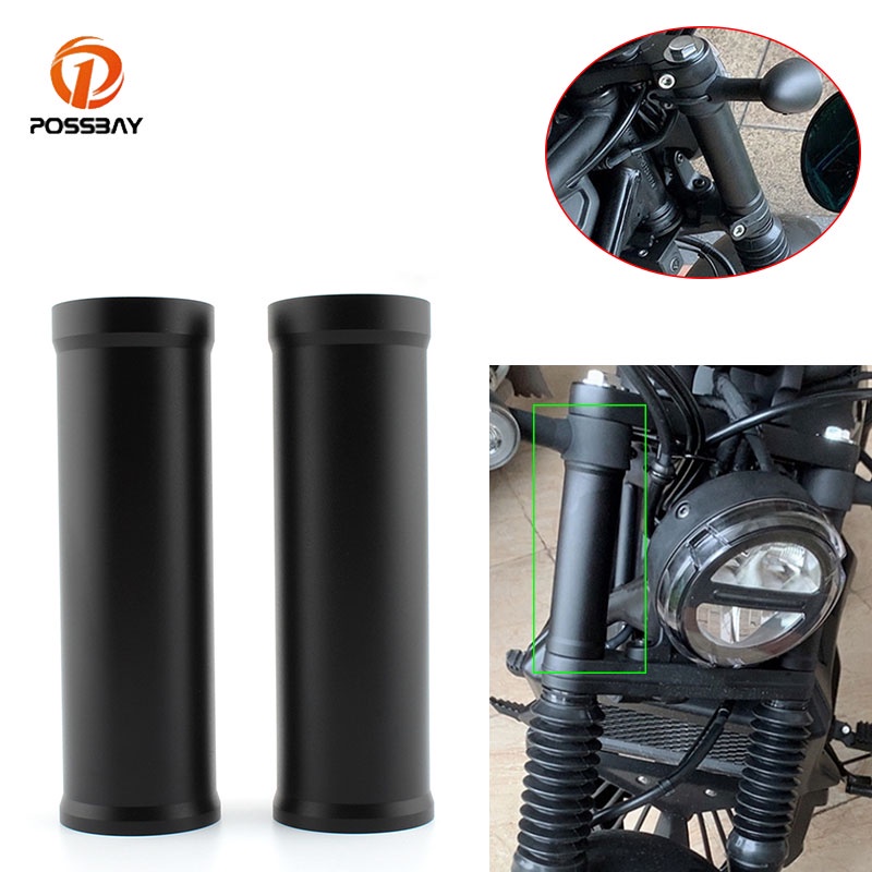 Set 2 Ốp Bảo Vệ Phuộc Trước Chống Bụi Chống Sốc Bằng Cao Su Cho Xe Mô Tô Honda Rebel CMX300 CMX500 2017-2021