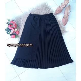 chân váy dài xếp ly vạt đắp BIGSIZE