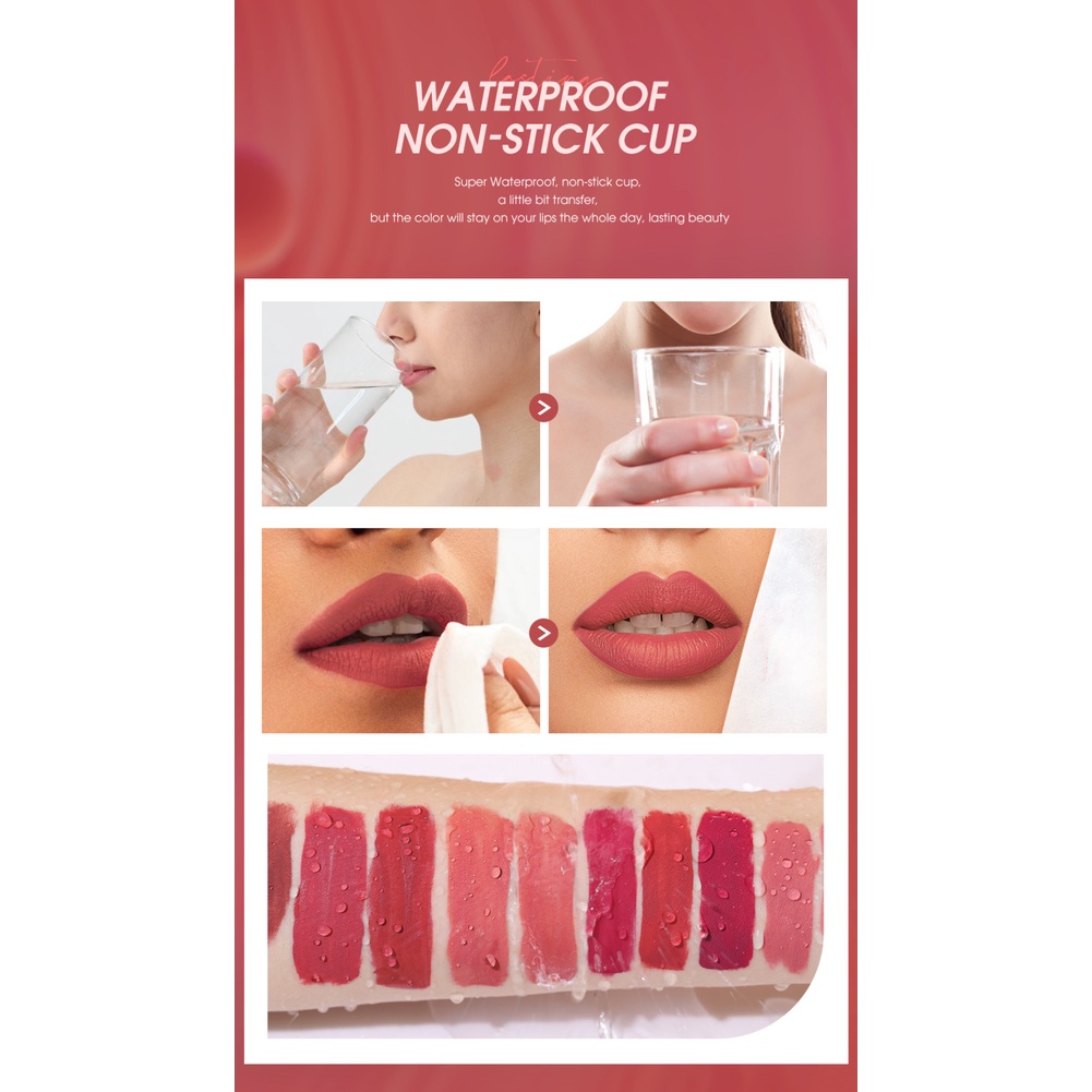 Son Kem Nhung 12 Màu O.TW O.O Son Kem Nhung Lì Bền Màu Chống Thấm Nước Môi Sinh Thái