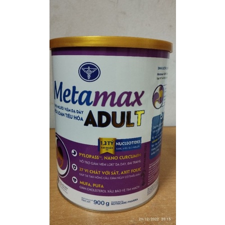 sữa bán thủy phân- metamax adult 900g
