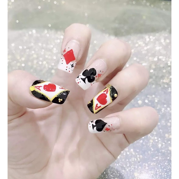 Nailbox BỘ BÀI TẾT, Móng úp thiết kế đo theo form và size tay khách