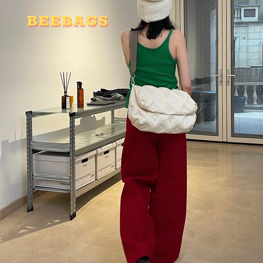 Túi Phao Đeo Chéo Basic Màu Trắng Kem Cá Tính Phù Hợp Nam Nữ | PHAO26 | Túi Xách Vải Phao Đi Học Đi Chơi Dễ Phối Đồ