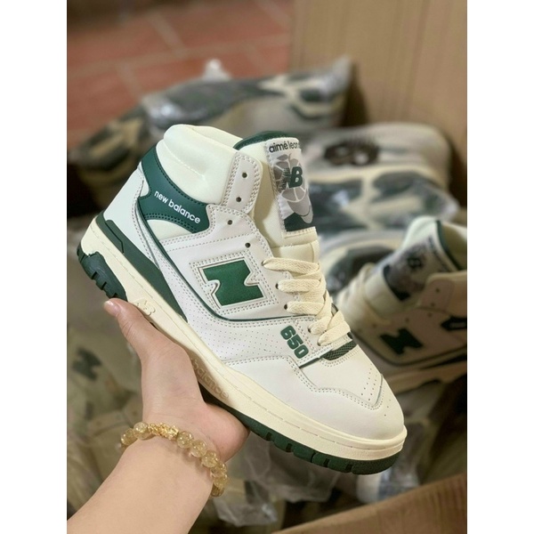 Giày thể thao newbalance 650 cao cổ xanh lá bản siêu cấp fullsize nam nữ