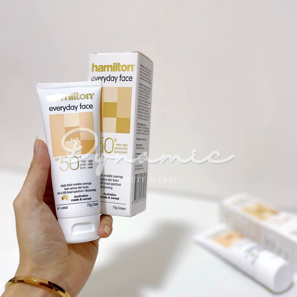 Kem chống nắng cho da mặt Hamilton everyday face spf 50+ 75g nội địa Úc