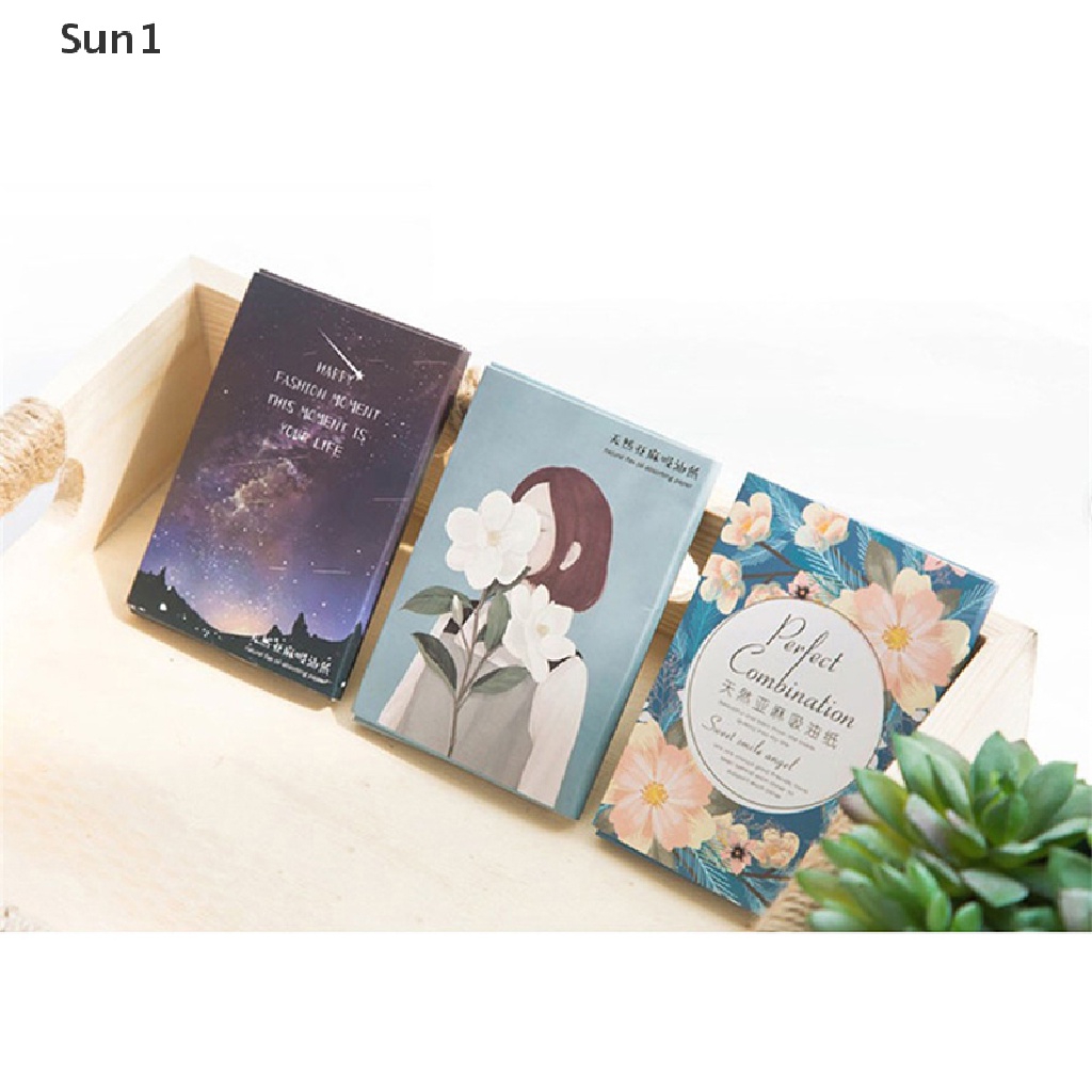 Set 100 Giấy Thấm Dầu Vệ Sinh Da Mặt Tiện Dụng