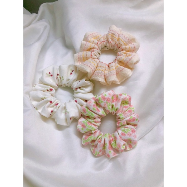 Scrunchies Dây Buộc Tóc Hoạ Tiết Cute - Handmade By 1402.Sew