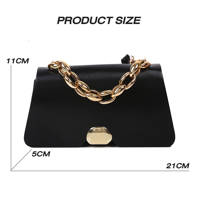 Mischa Túi Đeo Vai Da PU Màu Trơn Phong Cách Phương Tây Thời Trang Cho Nữ