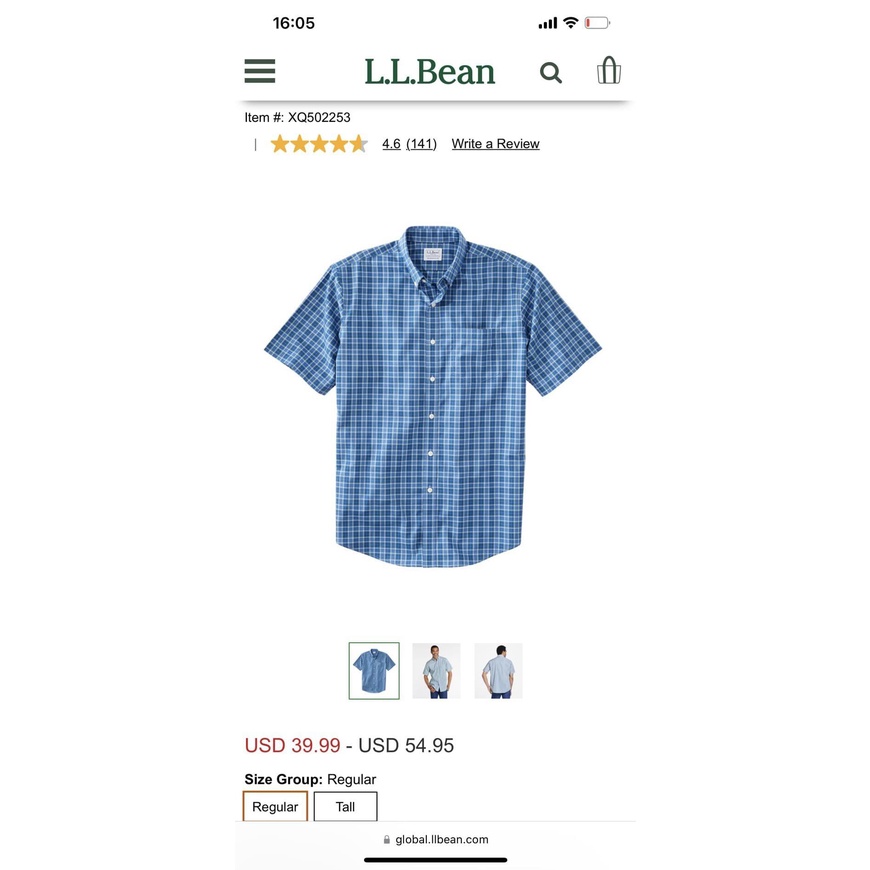 Áo somi nam big size xuất dư xịn L.L.B.e.a.n thanh niên và trung niên big size9 từ 80 kí trở lên)