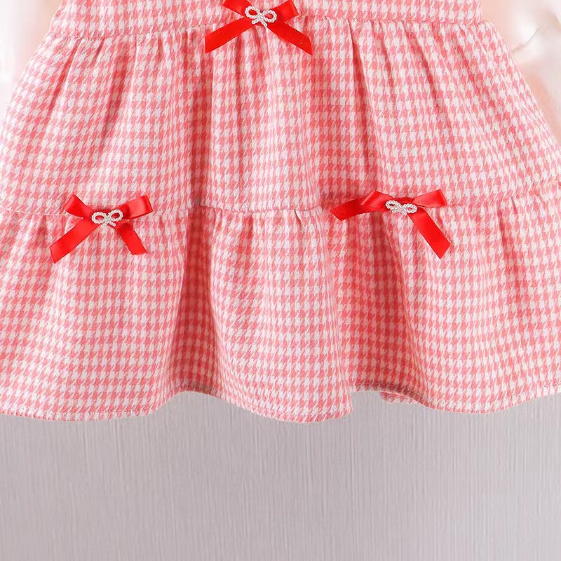 Đầm Dài Tay Thiết Kế Dễ Thương Dành Cho Bé Gái 0-4 Tuổi