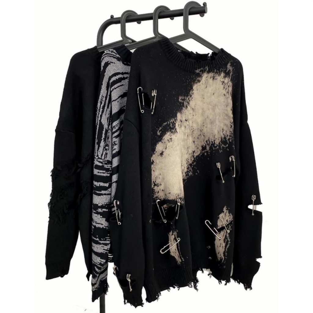 Áo Sweater Y2k Họa Tiết Màu Nhuộm Phong Cách Retro Mỹ 2022 Cho Nam Và Nữ