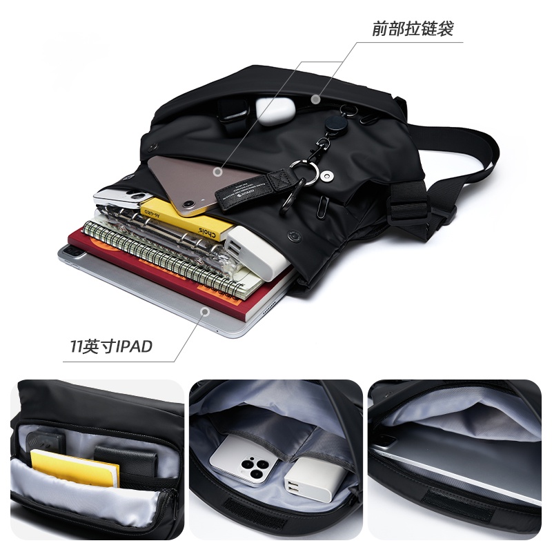 MOYYI Túi Đeo Chéo Vai Cỡ Lớn Chống Nước Thời Trang Dành Cho Nam