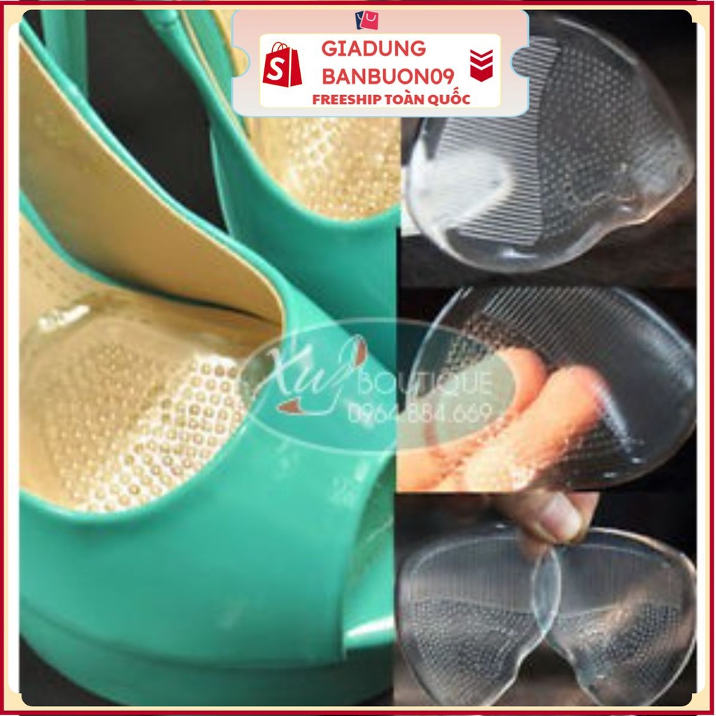 Miếng lót giày nữ silicon ( 2 lót mũi giầy )
