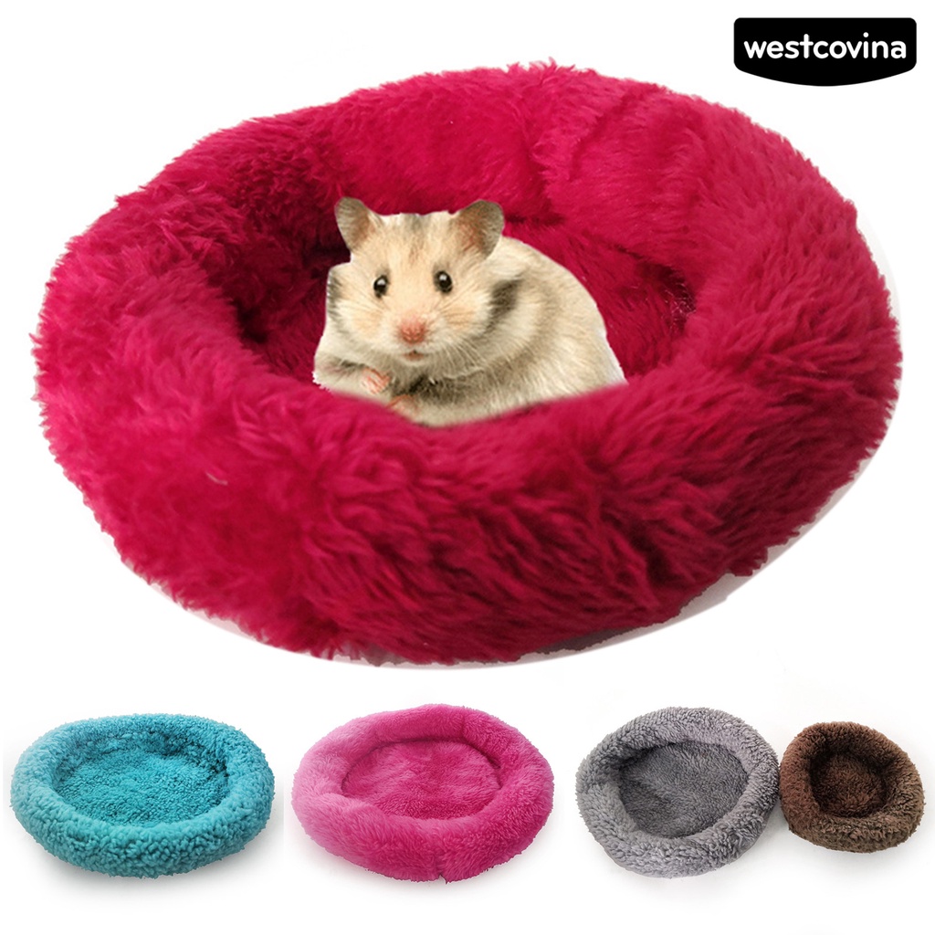 [Hot]♝Thảm Nhung Hình Tròn Ấm Áp Cho Hamster / Thỏ / Vẹt