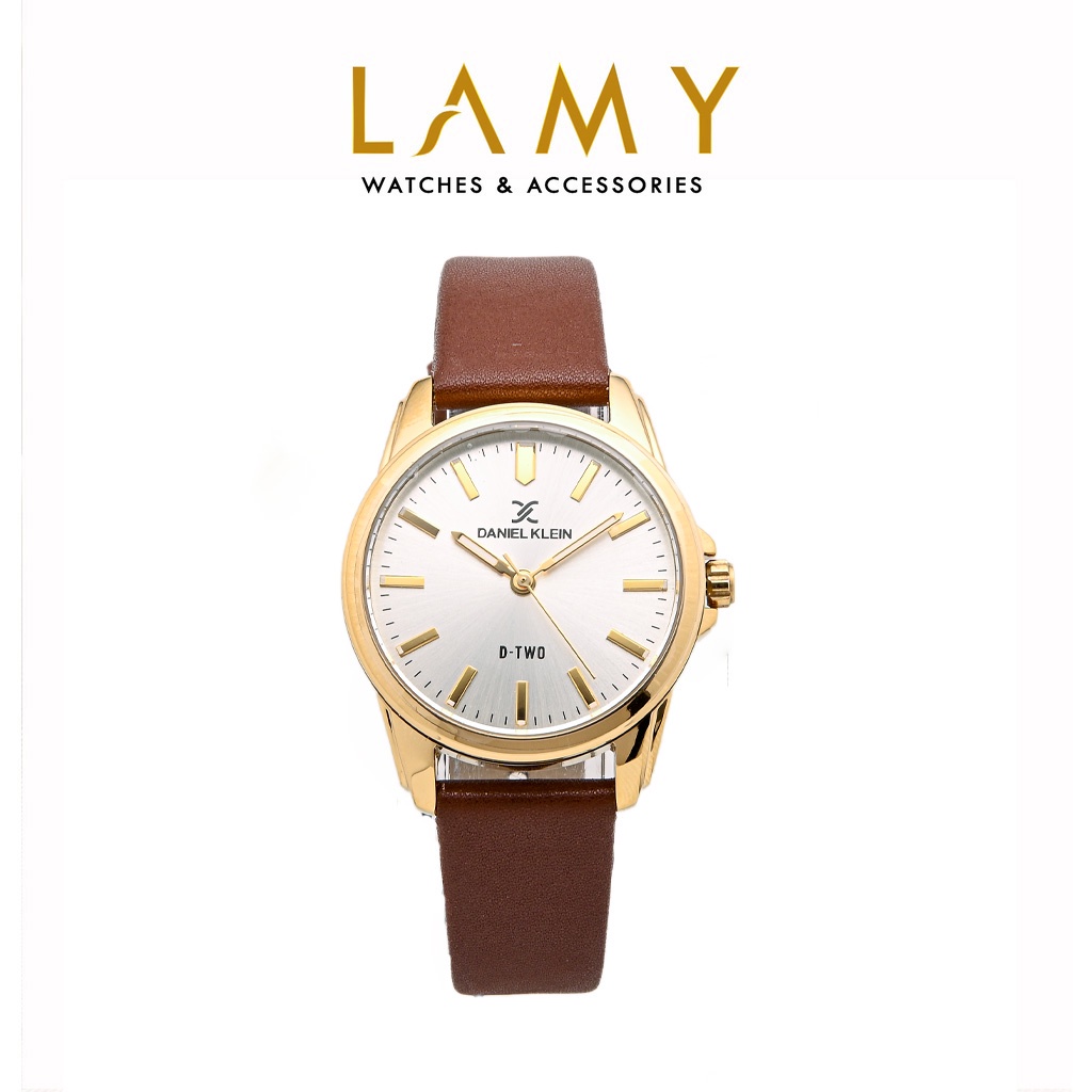 Đồng hồ nữ Daniel Klein D-TWO Brown-Gold DK6236 - Lamy watch