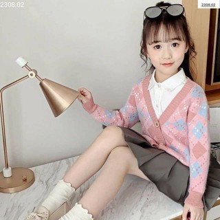 Cadigan len lông thỏ bé gái