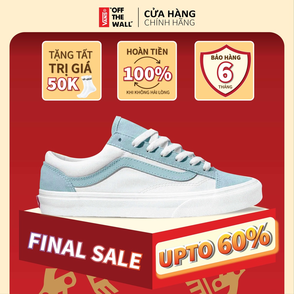 Giày vans style 36 chính hãng cho nam nữ, vans style retro sport chuẩn full box