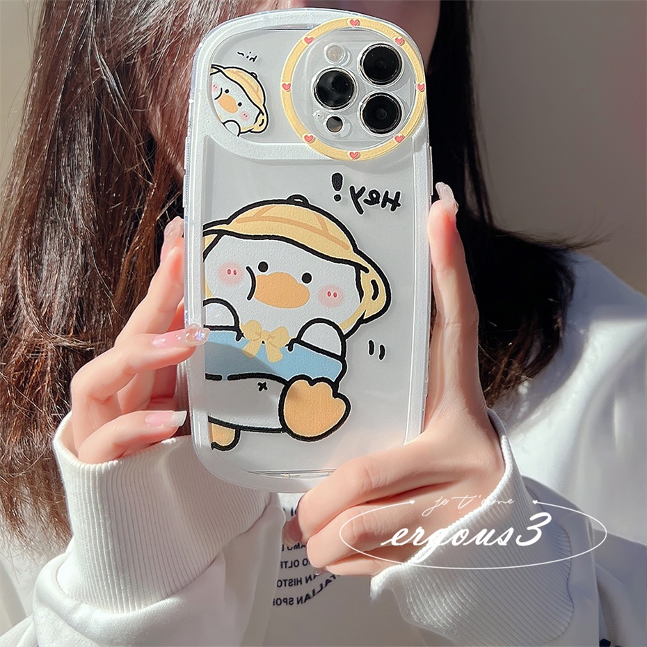 Ốp Điện Thoại Họa Tiết Vịt Hoạt Hình Cho iPhone 14 13 12 11 Pro Max