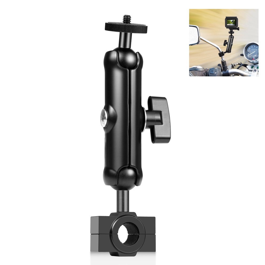 Puluz Giá Đỡ Chữ U Gắn Tay Lái Xe Máy Cho GoPro Và Các Loại Máy Ảnh Hà