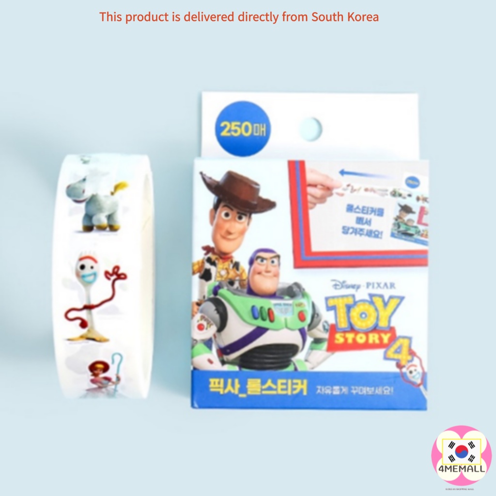 DAISO Cuộn 250 Miếng Dán Trang Trí Thiệp Hoạt Hình Disney Pixar Princess