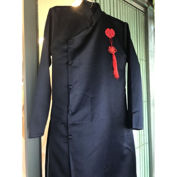 Áo dài nam tết chữ hỷ có bigsize nhiều màu