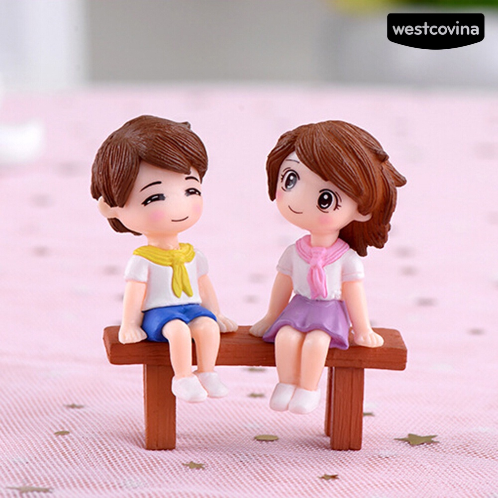 [WEST]⚘Đồ trang trí Băng Ghế Công Viên Bé Trai Bé Gái Mini Trang Trí Tiểu Cảnh DIY