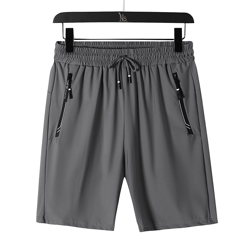 Quần Short Thể Thao Dây Rút Dáng Rộng Bằng Lụa Mát Mau Khô Thời Trang Mùa Hè Dành Cho Nam