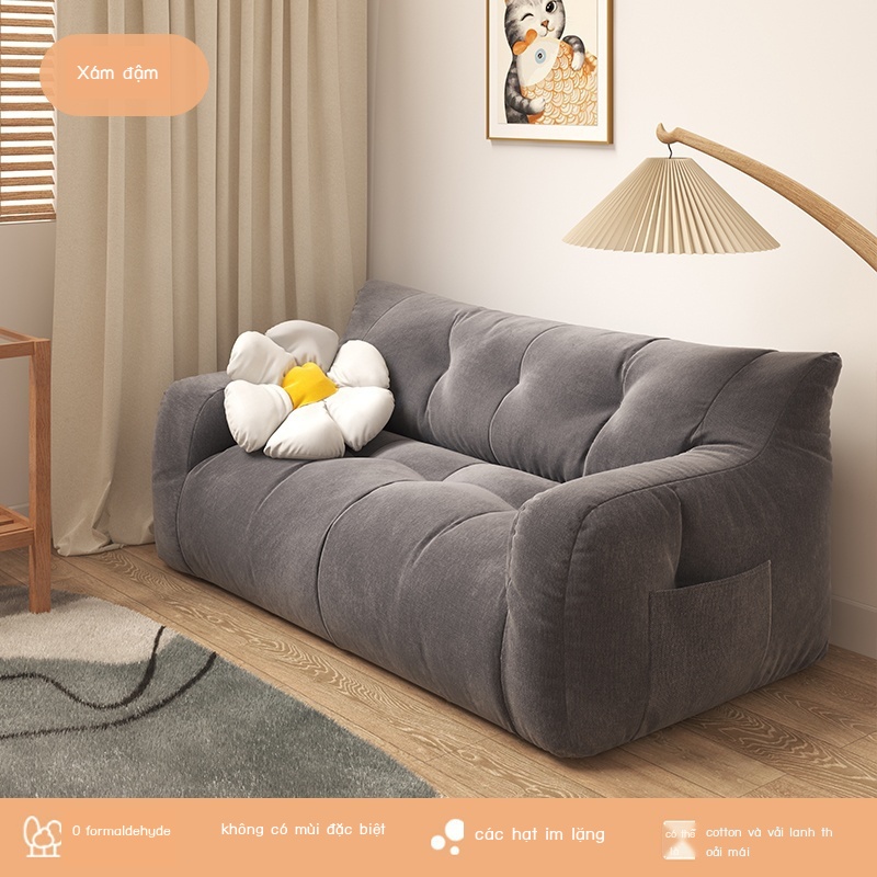 GGhế Sofa lười hạt xốp ghế tựa lưng có thể nằm ngủ dùng trong phòng làm việc, phòng ngủ, phòng khách, ban công giải trí | BigBuy360 - bigbuy360.vn