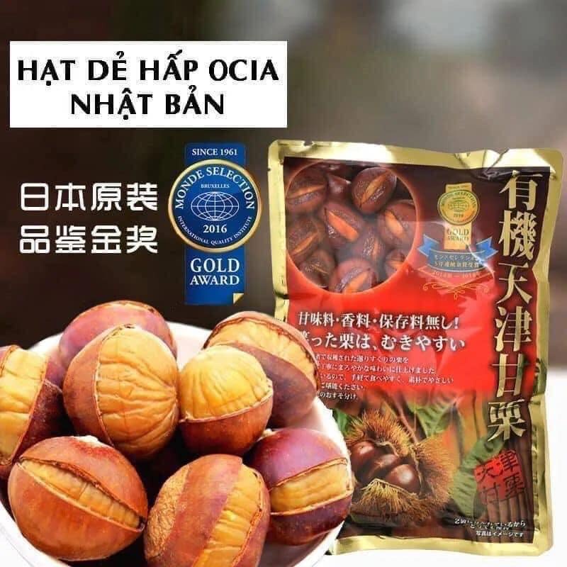 "Date 9/2023" Hạt dẻ đã hấp chín Ocia Nhật Bản túi 260g