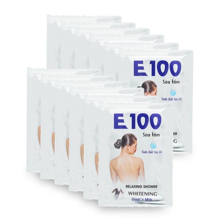 Dây Sữa Tắm E100 Hồng - Trắng Chiết Xuất Từ Sữa Dê Và Htaj Vitamin E