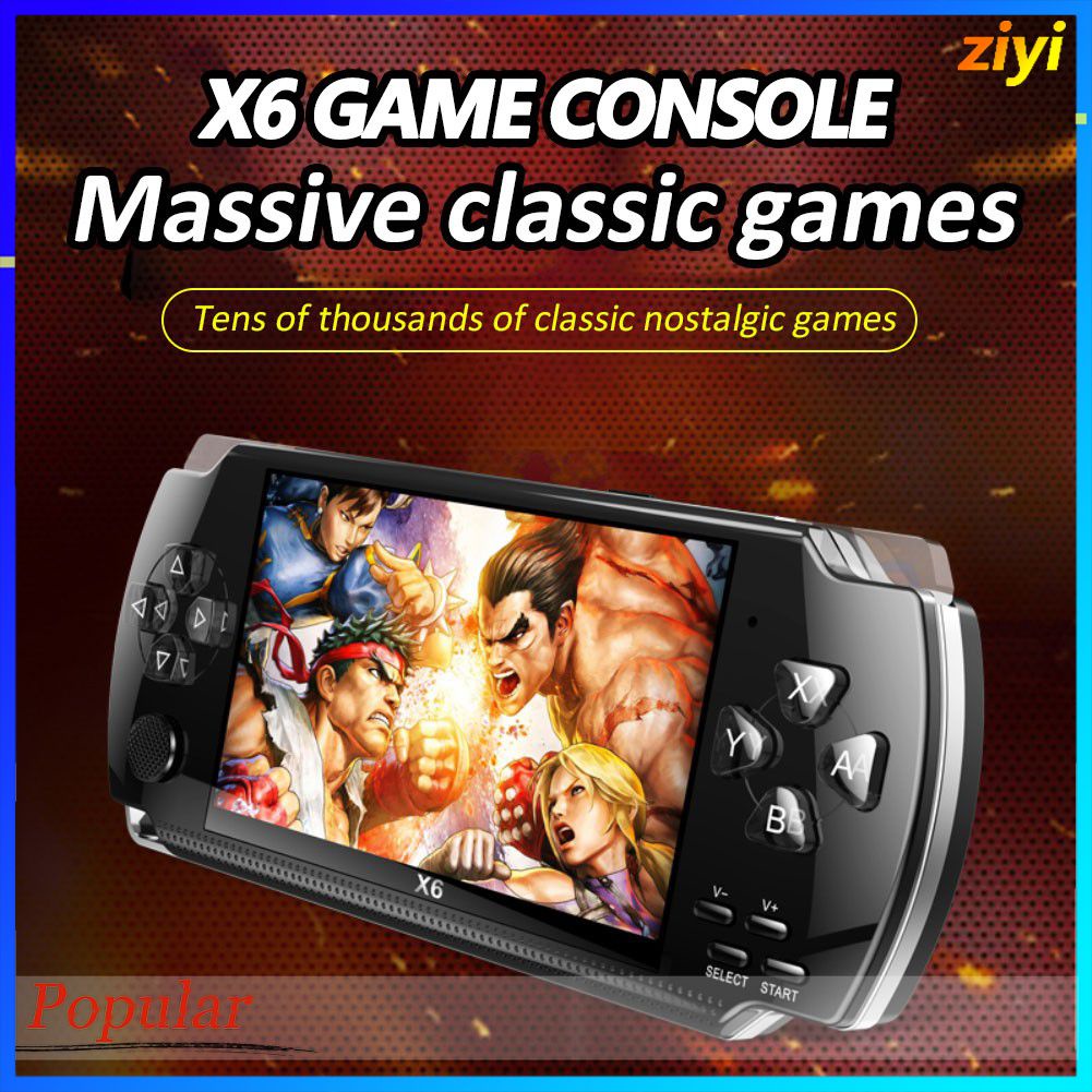 Máy Chơi Game Cầm Tay 4.0 Inch 8GB / PSP / Player / PSV / PSVita X6
